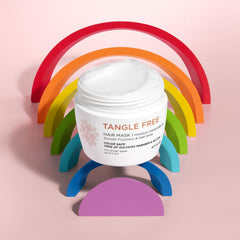 Luseta Tangle Free Mask close-up shows smooth, silky strands after use.