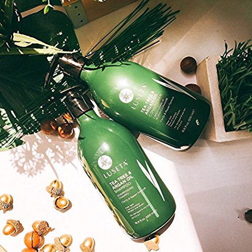 Post-shower routine with L LUSETA conditioner reduces frizz for easier styling.