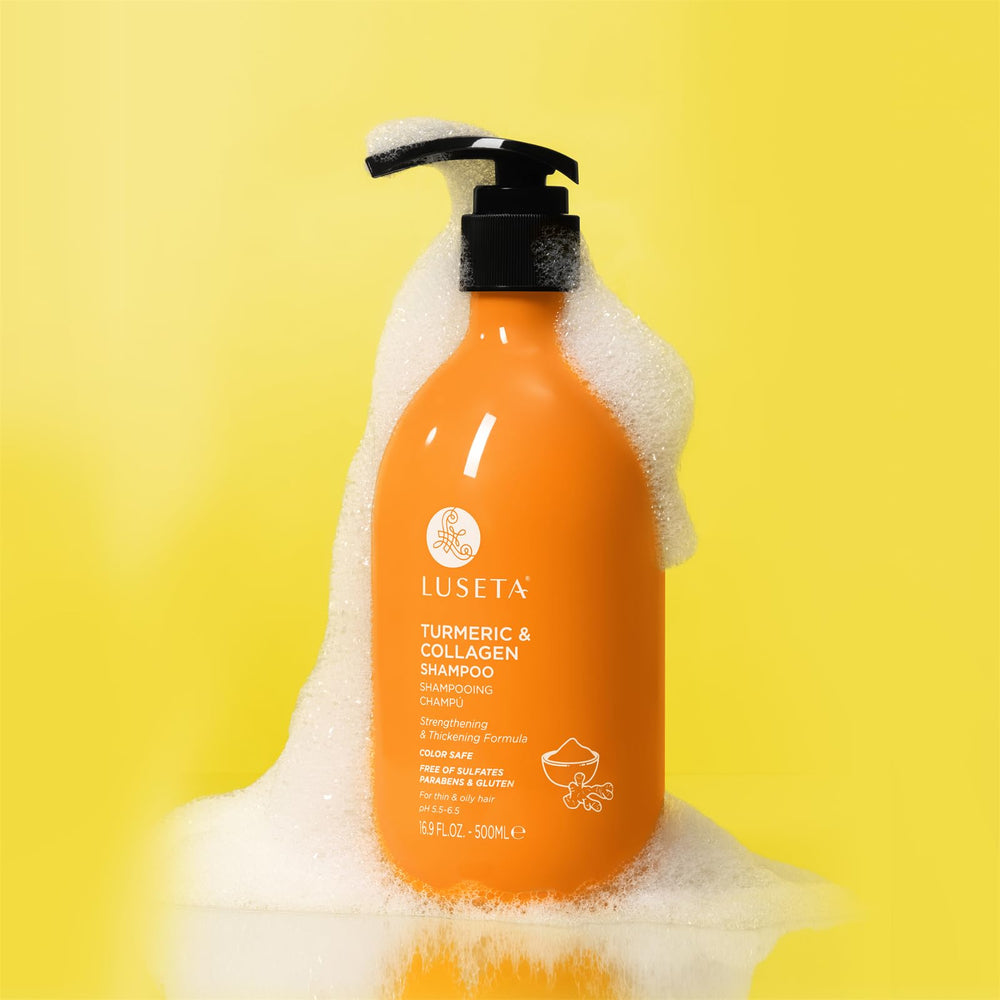 Rinsing Luseta shampoo leaves scalp refreshed and clean.
