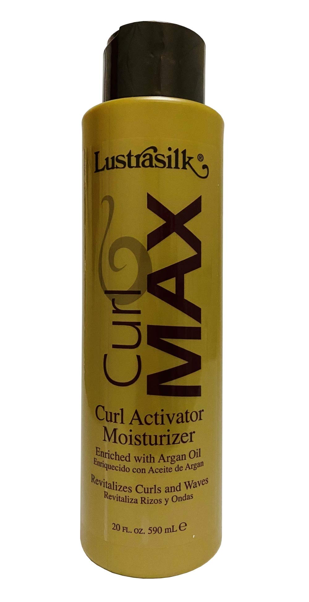 Lustrasilk Curl Max Act Moisturizer 3-pack bottles shown for enhanced moisture and defined curls.