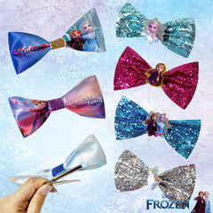 Luv Her Frozen 2 bows brighten hairstyles for everyday activities.