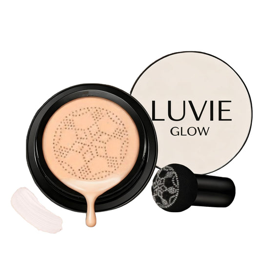 Luvie Glow Foundation Cushion Ivory provides buildable coverage with a natural, breathable finish.