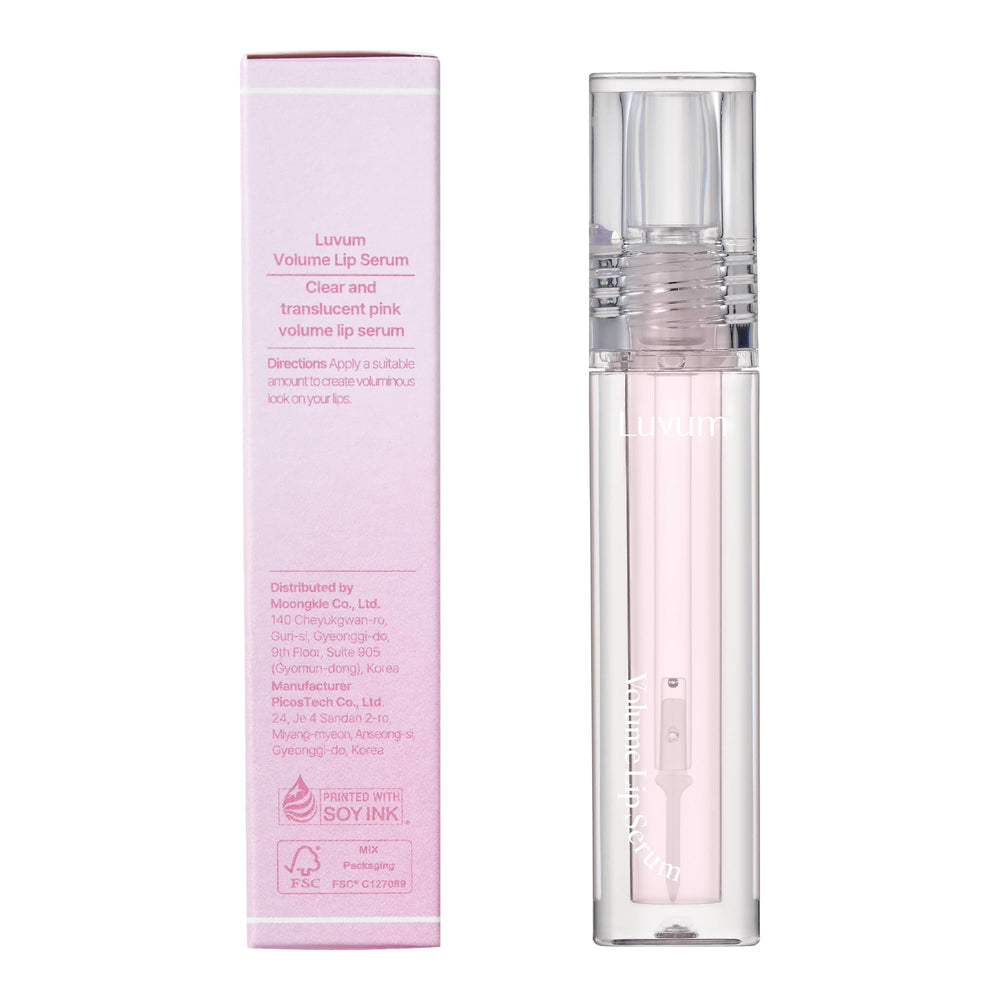 LUVUM Brand packaging display highlights premium, travel-friendly lip care set