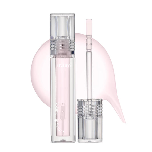 LUVUM Volume Lip Serum bottle showing plump-looking effect for fuller lips