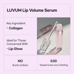 LUVUM Volume Lip Serum wand demonstrates easy, precise application