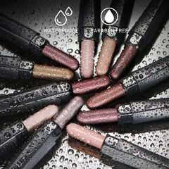 Luxaza dual-ended pencil with brush for quick touch-ups and blending.
