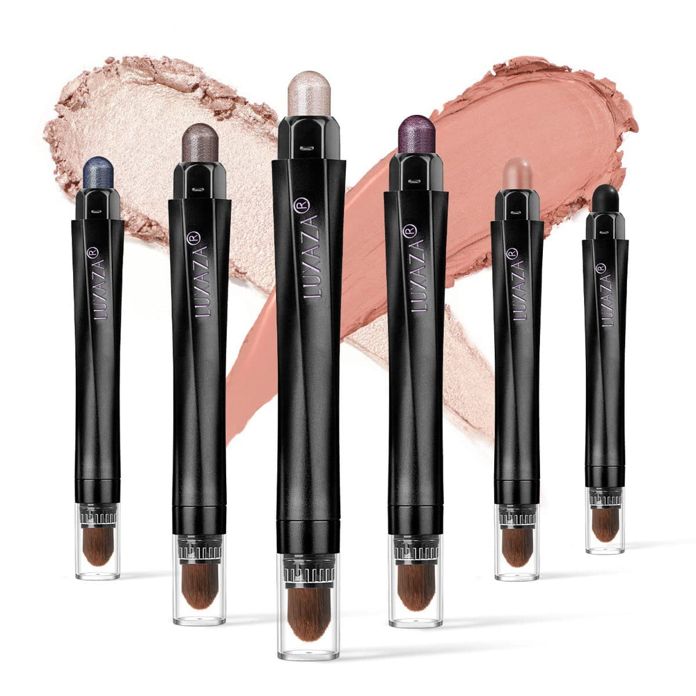 Luxaza Eyeshadow Stick A07 Blue Grey swatch for silky, long-lasting color.