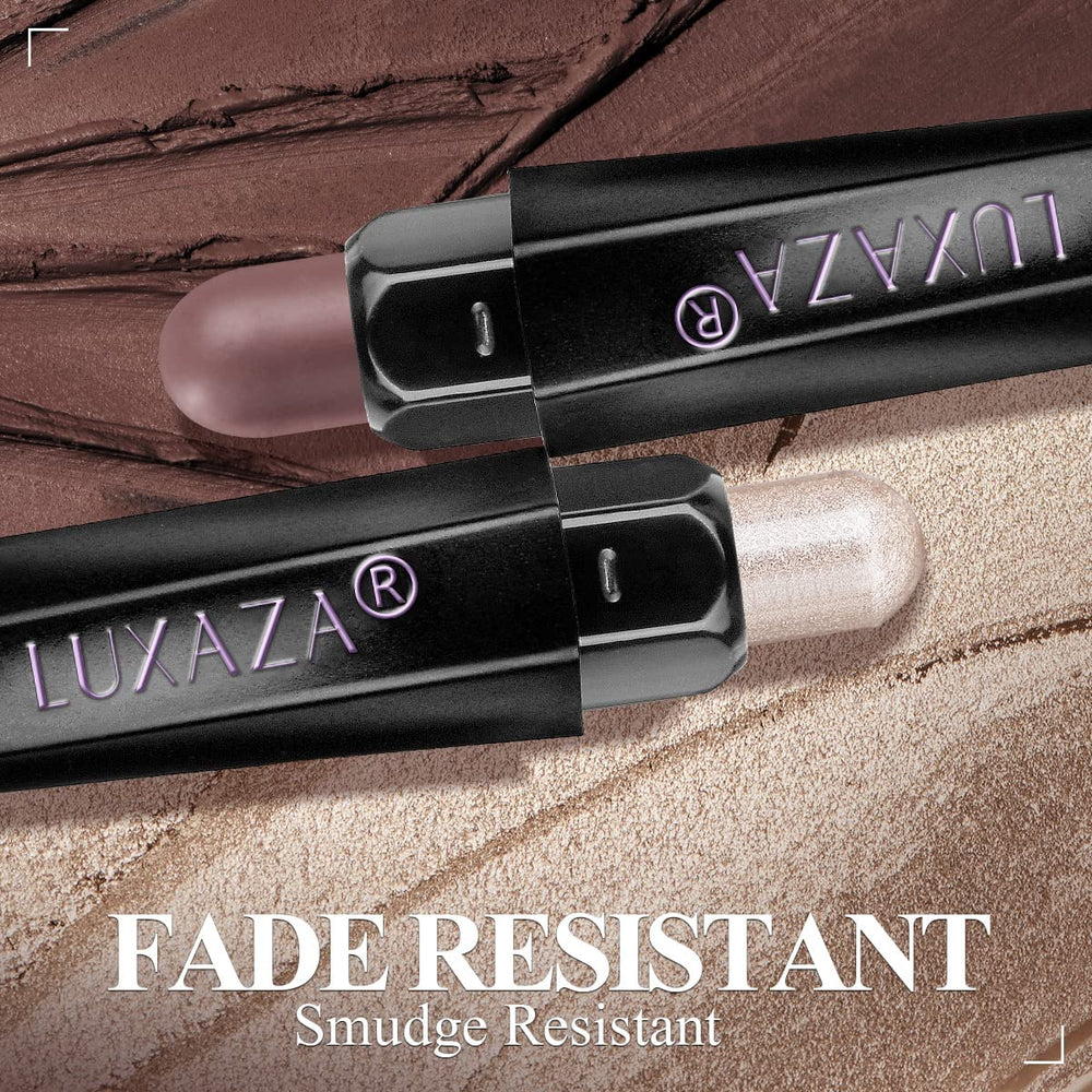 LUXAZA PRO Blending brush included demonstrates seamless color fusion.