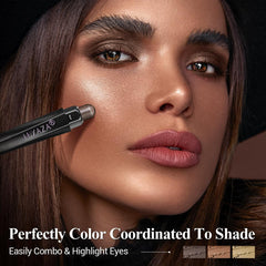 Luxaza Pro Matte Cream Brown Eyeshadow Stick for versatile contouring