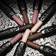 Close-up of Luxaza Pro eye makeup application showing smooth coverage