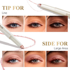 LUXAZA PRO eye shadow pencil with built-in sharpener for precise tips.