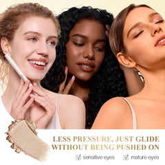 LUXAZA PRO long-wear eyeshadow stays put through busy days.