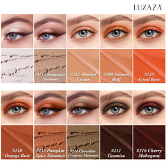 LUXAZA PRO waterproof-smudge-proof formula stays put through daily activities.