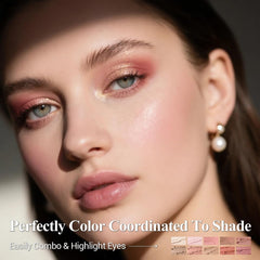 LUXAZA PRO matte cream bronze shades define eyes with subtle contour.