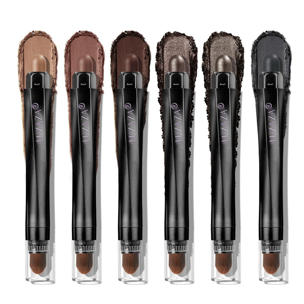 Luxaza Pro neutral eyeshadow stick set packshot for quick, polished looks.