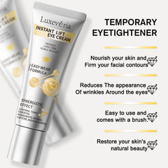 Luxeveria Eye Lifting Cream applying around under-eye area for refresh