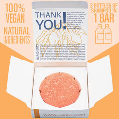 Luxiny Mango Conditioner Bar front view for on-the-go conditioning.