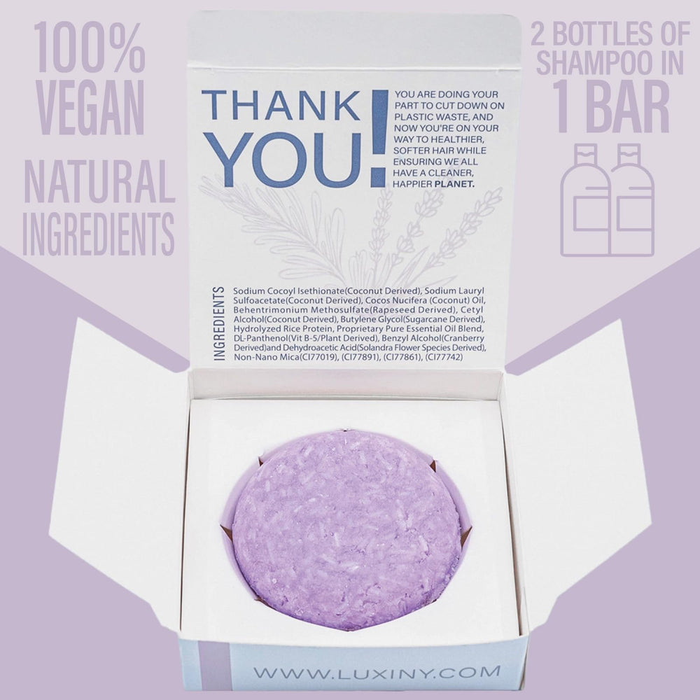 Luxiny shampoo bar ingredients rice protein for stronger, fuller hair
