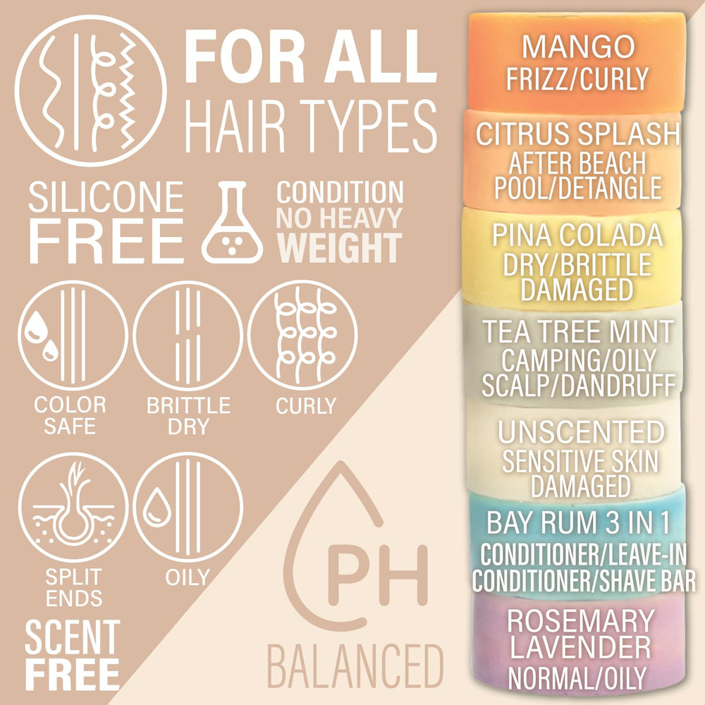 Luxiny sulfate-free conditioner bar formula suitable for gentle washing.