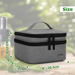 LUXJA durable nylon exterior shields bottles during travel.