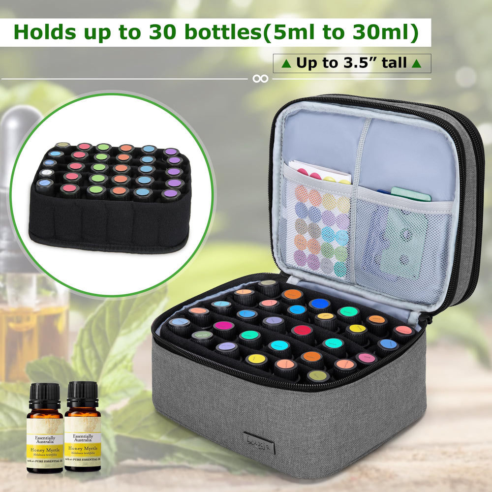 LUXJA double-layer design storing bottles and small accessories.