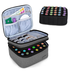 LUXJA Essential Oil Carrying Case with top handle for easy transport.