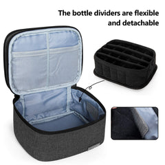 Soft padded interior protects glass bottles during transport in the LUXJA bag.