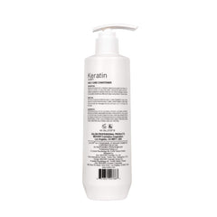Luxliss Keratin Daily Care label featuring Brazilian keratin treatment benefits.