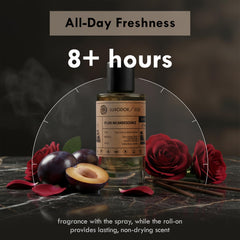 Luxodor Plum Incandescence vegan ingredients emphasize clean fragrance.