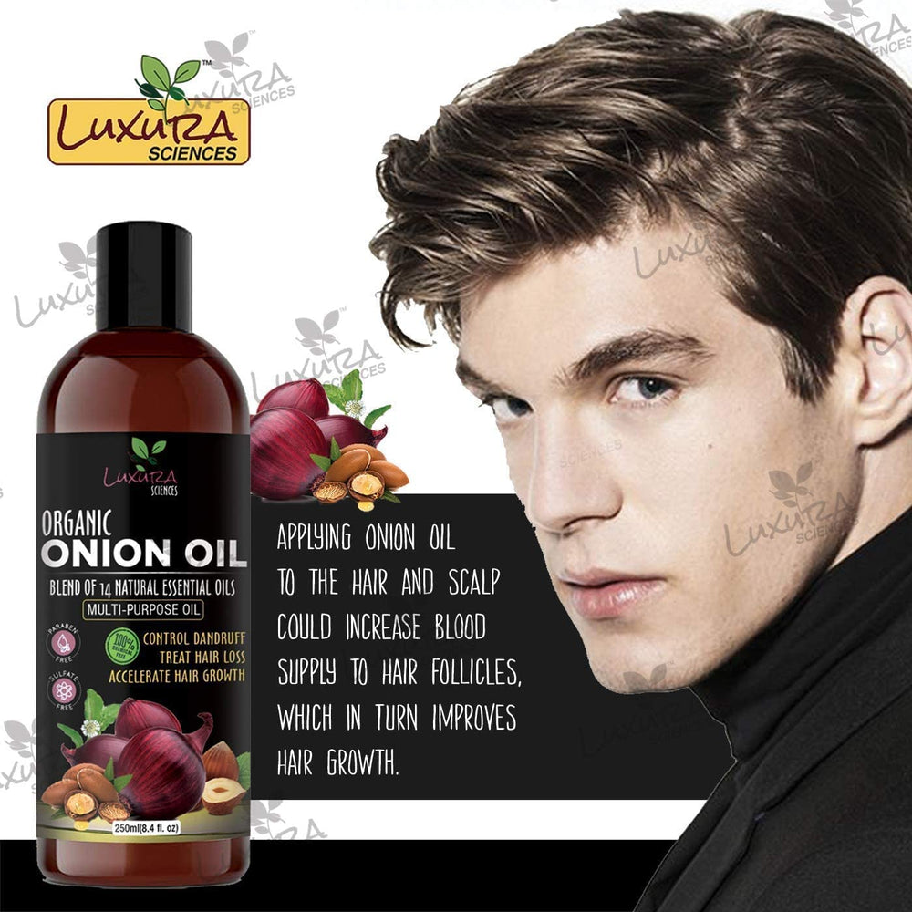 Luxura Sciences Jamaican Black Castor Oil bottle strengthens hair resilience.