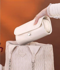 Compact size fits handbags and luggage for easy access during trips.