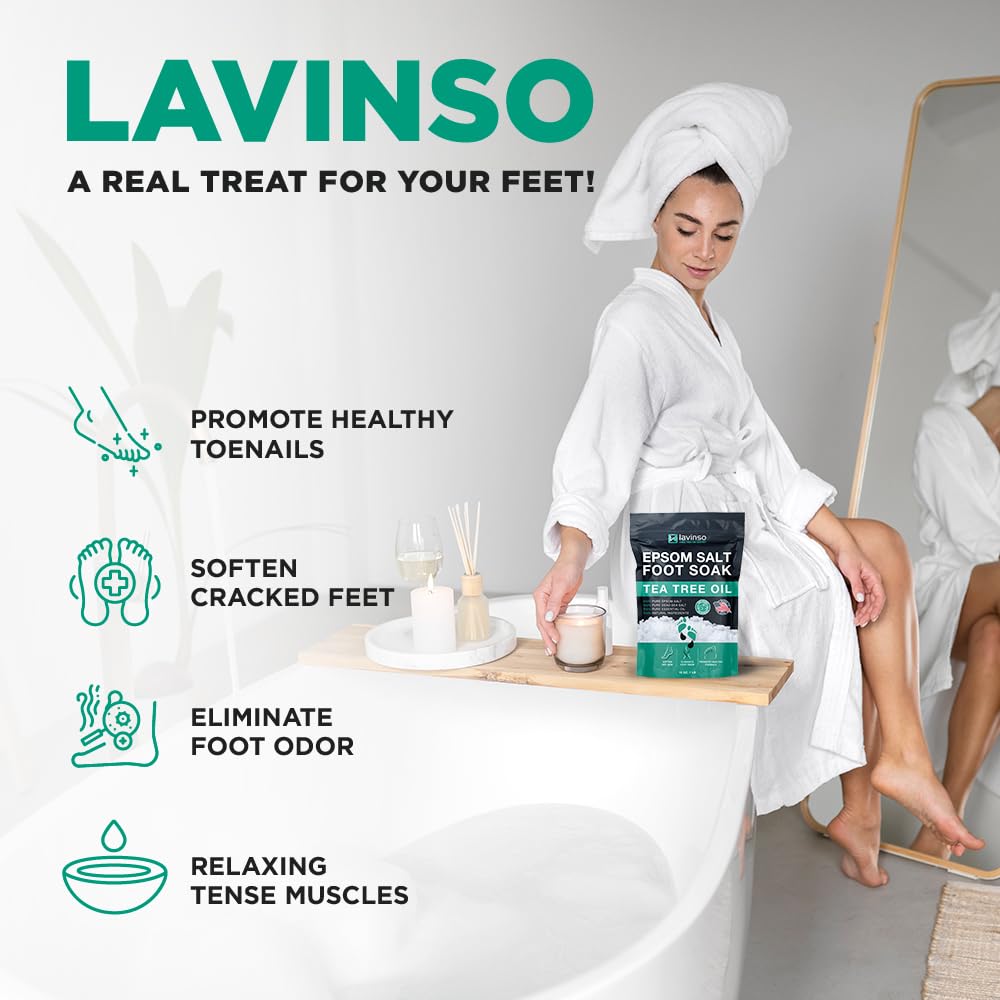 LV LAVINSO foot soak bath bowl scene for spa-like care