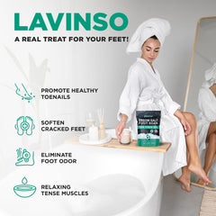 LV LAVINSO foot soak bath bowl scene for spa-like care