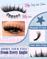 Lvmixwig bottom lashes cluster design boosts eye definition.