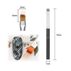 LWBTOSEE nail art brush head with precise bristles for detailed designs.
