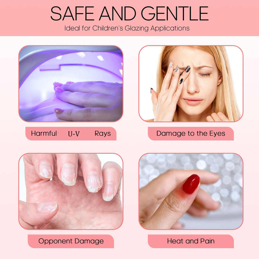 LXIANGN pink nail dryer in a glossy compact design