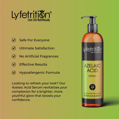 Lyfetrition azelaic serum with aloe vera supports soothing moisture