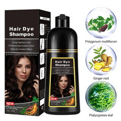 Lymznus hair dye shampoo texture closeup emphasizes creamy formula for smooth, comfortable use.