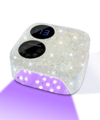 Lynsalene 80W cordless nail lamp shown for fast gel curing on the go