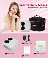 Lynsalene portable gel nail dryer for salon-quality results anywhere
