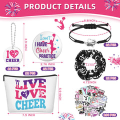 Lyrow cheer bracelets pink, sturdy finish for lasting team accessories