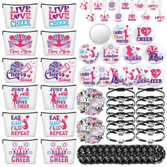Lyrow cheer scrunchies pink set for a coordinated team look and on-the-go styling