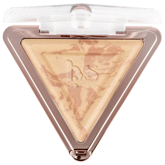 LYS Beauty True Enlightenment marbleized powder compact for airbrushed finish and natural radiance