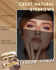 LYSdefeu brow powders with smooth matte texture for blending.