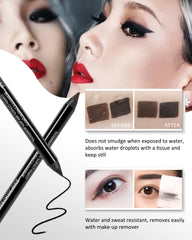 LYSdefeu matte finish gel eyeliner showcasing silky texture and even payoff