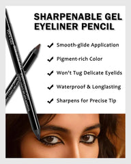 LYSdefeu waterproof smudge-proof eyeliner suitable for waterline and active days