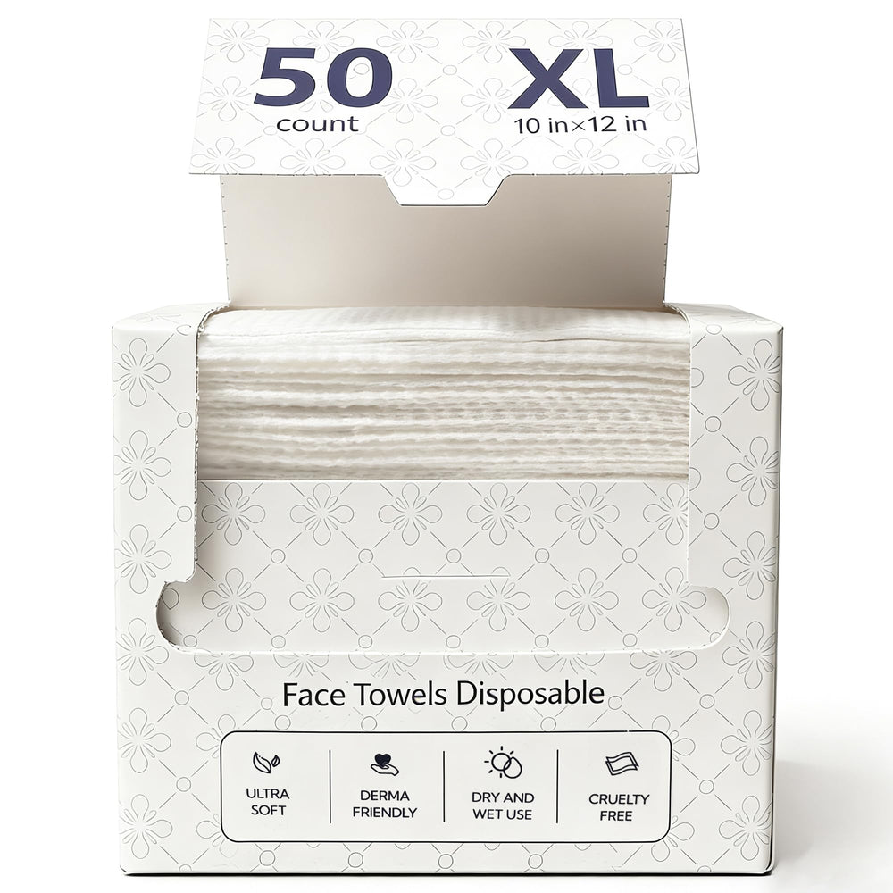 Lyun Cloudlet XL disposable towels 10x12 for gentle daily cleansing.