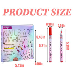 LZUPIKC pen-style markers simplify at-home nail art creation.