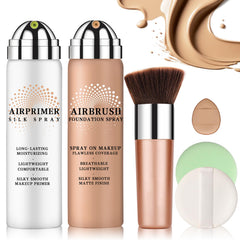 LZXLUKGIR Magic Minerals airbrush foundation for a natural beige tone and full coverage