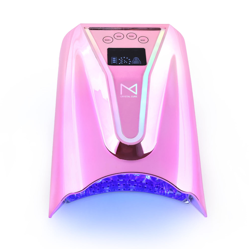 M Crystal Cure 128W UV Nail Lamp front view, designed for quick gel curing.